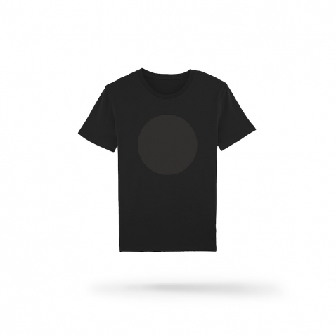 Reflective t-shirt dot print BLACK