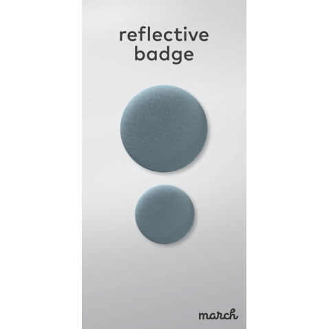 Reflective badge Metallic Double