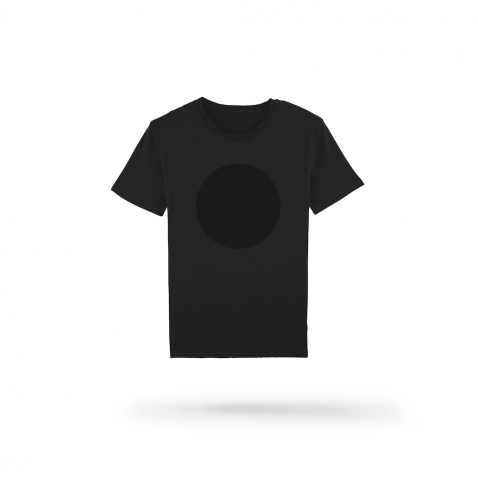 Writable t-shirt dot print BLACK