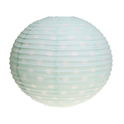 Lamp Shade Light Green with dots